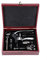 SPELAX Set di apribottiglie da 10 Pezzi Set Regalo apribottiglie con cavatappi Accessori per Vino Rosso con Custodia in Legno