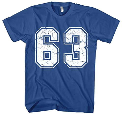 Mücke 63 Herren T-Shirt | Football Shirt Kult Weltkulturerbe | M4 Blau (XL)