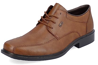 Rieker Herren Businessschuhe B0013, Männer Schnürschuhe,Derby schnürung,büro,Freizeit,Schnuerschuhe,Schnuerer,Schnuerung,braun (24),43 EU / 9 UK