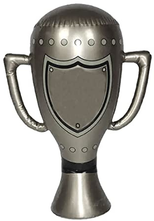 FAIRY BOUTIQUE Inflatable Trophy 60cm Football Party Fancy Dress Accessories Inflatable Toys Pool Party Decorations Blow Up Trophy Cup Sports Day Prizes