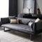 LIANGLAOI Kunstleder Sofabezug 1 2 3 4 Sitzer,rutschfest Sofa Überwurf,Waterproof PU Sofa Abdeckung Sofaüberwurf für Hunde,Katzen,Haustiere,Armlehne,Rückenlehne-Dunkelgrau,1pc-60x180cm