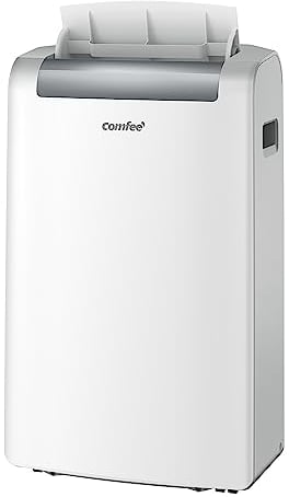 Comfee Mobiles Klimagerät Mobile 12000, 3-in-1 Klimaanlage mit Abluftschlauch, Kühlen und Entfeuchten und Ventilieren, 12000 BTU, 3,5 kW, für Räume ca. 100 m³(41 ㎡), EEK A, Weiß [Energieklasse A]