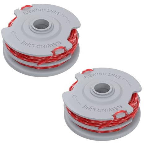 Strimmer Wire, 2 PCS Strimmer Spool Line Compatible with Flymo FLY021/513937190 Grass Cutter Trimmer Wire, 1.5mm Double Line Autofeed Spools Replacement for Contour XT, Mini/Multi Trim Grass Trimmer