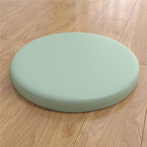 FANSU Sitzkissen Rund Memory Foam, Wasserdicht Waschbare Memory Schaum Stuhlkissen für Zuhause, Küche, Esszimmer, Garten, Büro Innen/Outdoor Sitzpolster (Durchmesser 40cm,Salbei Grün)