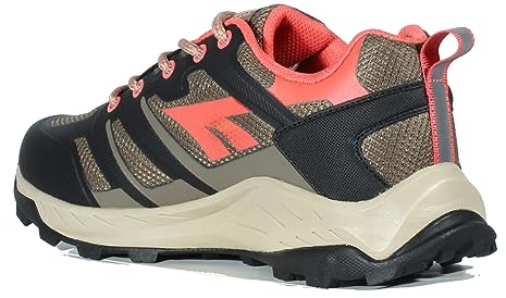 Hi-Tec Damen Muflon Women's Wanderstiefel, Toubkal Low Wp Wo S Black Taupe Georgia Peach, 41 EU