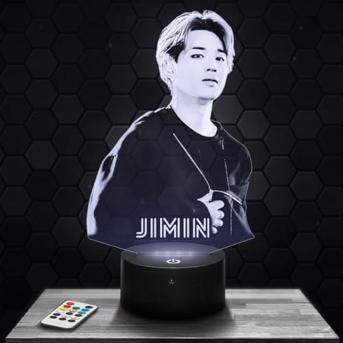 Lampe Jimin B deko Zimmer Mädchen Lampe 3D Jimin Bobjekt k-pop Korea Koreanischer Pop Geschenk gedämpftes Licht Nachtlicht deko Büro. Eigenartig Geschenk Weihnachten Teenager TOP