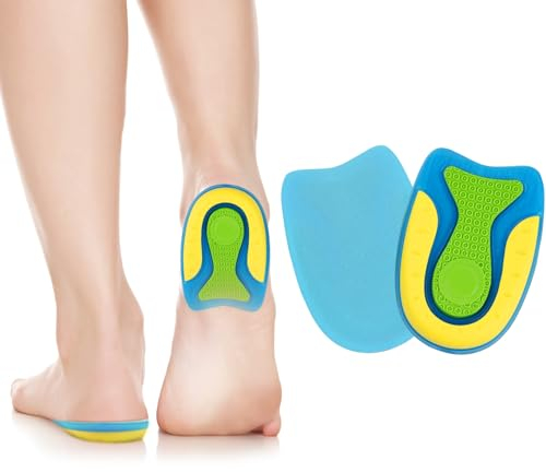 ACWOO Fersensporn Einlagen, Fersenpolster Fersenschutz für Schuhe, Soft Gel Einlegesohlen Einlagen Fersensporn Damen Herren, Fersenkissen Orthopädisch für Ferse Achillessehne (S(35-39), 1 Paar)