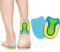 ACWOO Talonnettes en Gel de Silicone, 1 Paire Talonnette Epine Calcaneenne Gel Grandissante Orthopédique, Talonnette Gel Antichoc, pour Fasciite Plantaire, Douleurs au Talon d'Achille (S)