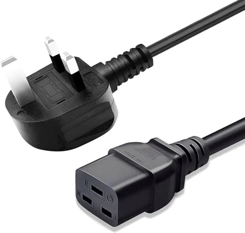 3 Meters C19 Power Cable UK Mains Plug to IEC 320 14AWG Extension Cord Leads IEC CI9 Power