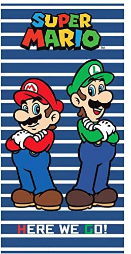 Carbotex Super Mario Strandtuch Badetuch Duschtuch 70x140cm SMARIO230615