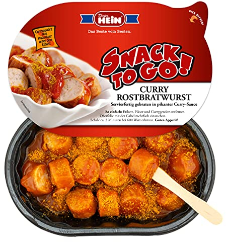 Curry Rostbratwurst in Sauce mit Currypulver & Pikser - 6 x 200g Schale von Dieter Hein
