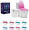 Lolileo Toilet Light, 8 Colors Toilet Night Light, Motion Activated Toilet Light Sensor, LED Toilet Lights Inside Toilet, Color Changing Toilet Bowl Light, Battery Operated Motion Sensor for Washroom