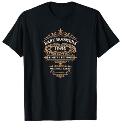 Vintage Geburtstag, Baby-Boomer 1964, Originalteile T-Shirt