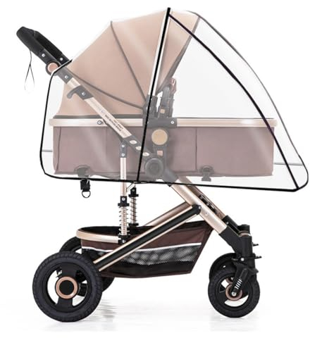 Universal Kinderwagen ​Regenschutz, Regendicht Staubdicht Winddicht, Universal Komfort Regenschutz für Buggy und Sportwagen Kinderwagen,Schadstofffrei,Gute Luftzirkulation