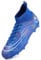 Dhinash Boys' Football Boots Kids Astro Turf Trainers Spikes Football Shoes Girls Cleats Soccer Shoes Junior Sports Shoes Outdoor Athletic Sneakers Unisex W028 Blue 4UK
