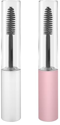 ALLY-MAGIC Empty Mascara Tube with Wand, Eyelash Cream Container Bottle 10ml Y6-JMGG (Pink & White)