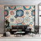 Papier Peint Intissé Motif Bohème Ethnique Rétro Murale, 300 x 210 cm (WxH) Décoration Murale Poster Tableaux Muraux Coloré Murale Photo pour Chambre Salon