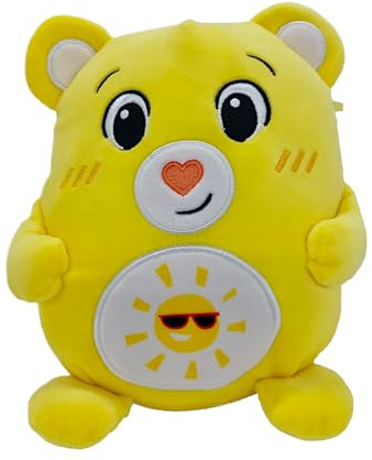 Glücksbärchis SQUASHY Podgies 19 cm Care Bear Glücksbärchen Plüsch 6 versch. Figuren, Kuscheltier SUPER Soft (Sonnenscheinbärchi)