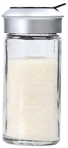 OKUMEYR 2piezas Saleros y Pimenteros Giratorios Vinagreras Contenedor Especias Sal y Pimienta Multiusos