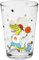 GRUSS & CO Trinkglas Motiv Dino | bedrucktes Glas, Höhe 10,8 cm, Durchmesser 6,8 cm, Volumen 22 cl | Geschenk für Kinder, Jungen, Mädchen, Weihnachten, Geburtstag | 74106