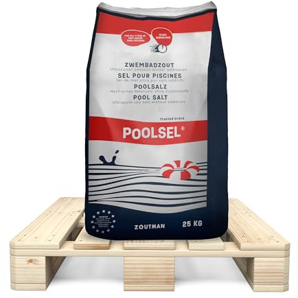 Hamann Mercatus GmbH POOLSEL® Schwimmbadsalz 1000 kg (40x25 kg) Poolsalz für die Chlorherstellung mit Elektrolyse P