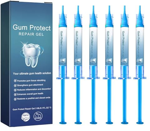 KOAHDE Lot de 6 gels de nettoyage et de blanchiment des gencives, traitement pour le blanchiment des gencives et des dents, restauration des gencives, blanchiment des dents, croissance des gencives