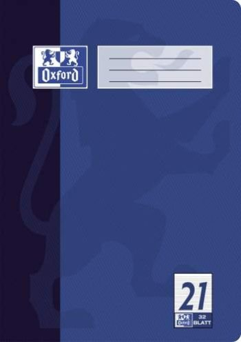 Oxford Schulheft, DIN A4, Lineatur 21 / liniert, 32 Blatt