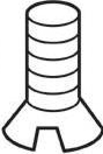 Trend WP-SCW/09 M5X8MM CSK Slot Machine Screw, Silver