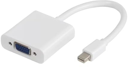 Vivanco Mini DisplayPort / VGA Adapter (Mini DisplayPort Stecker - VGA Buchse), weiß