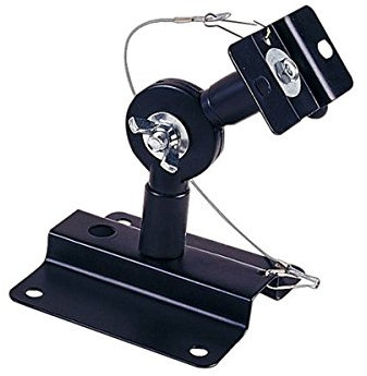 Monoprice Adjustable Speaker Wall Mount Brackets (Pair) - Black Designed To Hold Speakers Weighing Up to 15Kg