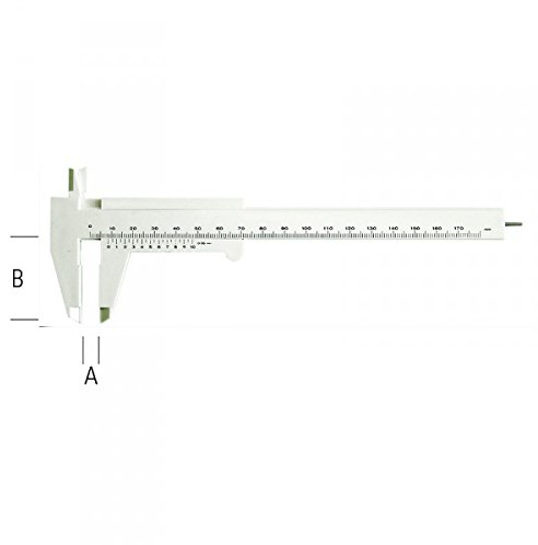 Metrica 10722 - Calibro in ABS, 150 mm