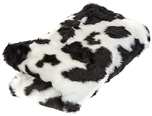 Animal Fun Kunstpelz Stoff Material - Schwarze Kuh - schwarze Kuh, 1Mtr - 150cm x 100cm