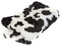 Animal Fun Kunstpelz Stoff Material - Schwarze Kuh - schwarze Kuh, 1Mtr - 150cm x 100cm