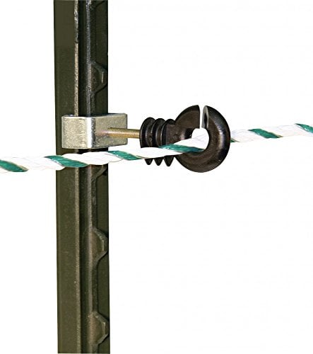 Kerbl 5 x4 = 20 Stück Seil-Eck-Isolator Set für T-Post Weidezaunpfähle Pferde Rinder