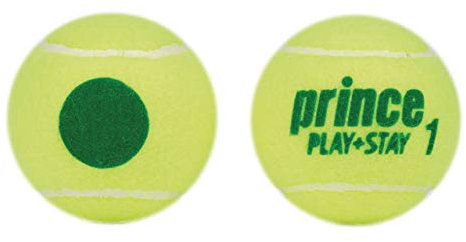 Prince Kids 'Play & Stay Stufe 1 grünen Punkt Tennis, Gelb/Grün, kann von 3 Kugeln
