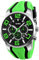 findtime Herrenuhr Sport Jungenuhr Chronograph Militär Armbanduhr Männer Coole Analog Quarz Grün