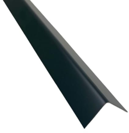Winkelblech 2 m lang Zuschnitt 15 cm (Alu Anthrazit RAL 7016, Kantung 100/50mm)