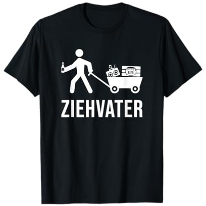 Ziehvater Bollerwagen | Papa Männergeschenk Vatertag T-Shirt