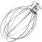 SGerste Batteur à fouet 6 fils en acier inoxydable Argenté pour KitchenAid K5AWW KSM90