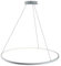 Kreis LED Pendelleuchte Modern Metall Acryl Aufgehängt Kronleuchter Verstellbar Insel Hängelampe Für Wohnzimmer Küche Schlafzimmer,White+3 Step Dimming-40cm 25W