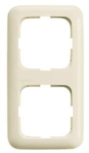 Busch-Jaeger 2512-212 Abdeckrahmen 2-fach Cremeweiß Busch-Duro 2000 SI