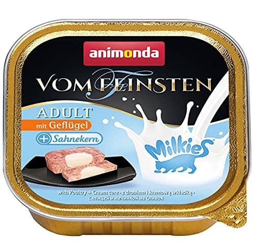 Animonda Vom Feinsten Adult Milkies Geflügel Plus Sahnekern 100g (Menge: 32 je Bestelleinheit)