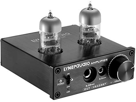 MDYH HJZ AYTH-LINEPAUDIO A962 HiFi 6J9 Vacuum Tube Power Headphone Amplifier USB ASIO Sound Card(Black) (Color : Black)