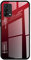 DEDUX Hülle für Oppo A74 4G Handyhülle, Hülle Farbverlauf Glas und TPU Schutzhülle Case Cover für Oppo A74 4G (Rot/Schwarz)