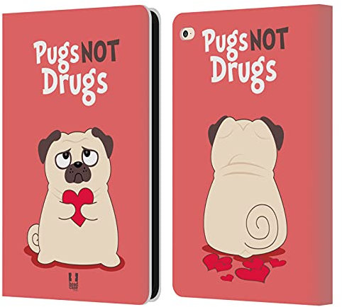 Head Case Designs No Drogas Piper El Doguillo Carcasa de Cuero Tipo Libro Compatible con Apple iPad Air 2 (2014)
