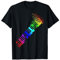 Tastatur Klavier Regenbogen Farben Musik Grafik Männer Frauen Kinder T-Shirt
