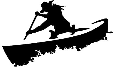 PBHYDK 2 Stücke Interessantes Kanu Dekor Auto Aufkleber Silhouette Grafik Vinyl 14 * 8,5 cm Laptop Koffer LKW Zubehör Auto Aufkleber Dekoration Aufkleber Lustiger Autoaufkleber