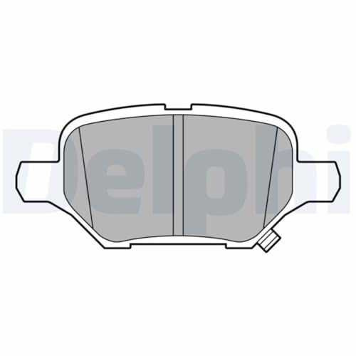 DELPHI LP3611 Bremsbelagsatz Bremsbeläge Hinten ohne Zubehör für OPEL Mokka/Mokka X (J13)