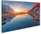 islandburner Bild auf Leinwand Schöne Landschaft mit hohen Bergen mit Gipfeln beleuchtet Steine in Berg See Reflexion Bl Bilder Drucke Kunst Poster Wandbild