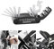 Kit Attrezzi per Bici,16 in 1 Multifunzione Mountain Bike Accessori per Attrezzi,Set di Strumenti per la Riparazione della Bicicletta,Pieghevole Strumento Di Riparazione Della Bicicletta